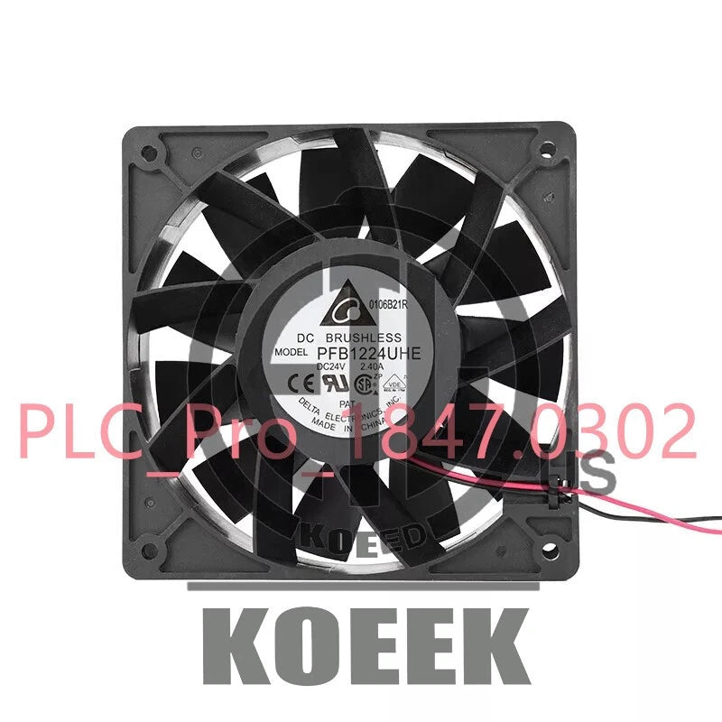 1PCS Delta PFB1224UHE DC 24V 2.40A 12CM 12038 inverter cooling fan Fast ship