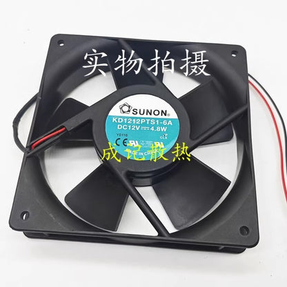 SUNON KD1212PTS1-6A 12025 DC12V 4.8W 120*25MM 2-Wire Inverter Cooling Fan