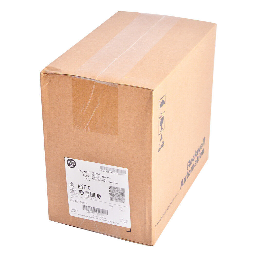 Allen Bradley PowerFlex 525 7.5kW 10Hp AC Drive US Stock Model 25B-D017N114 - ALLEN BRADLEY