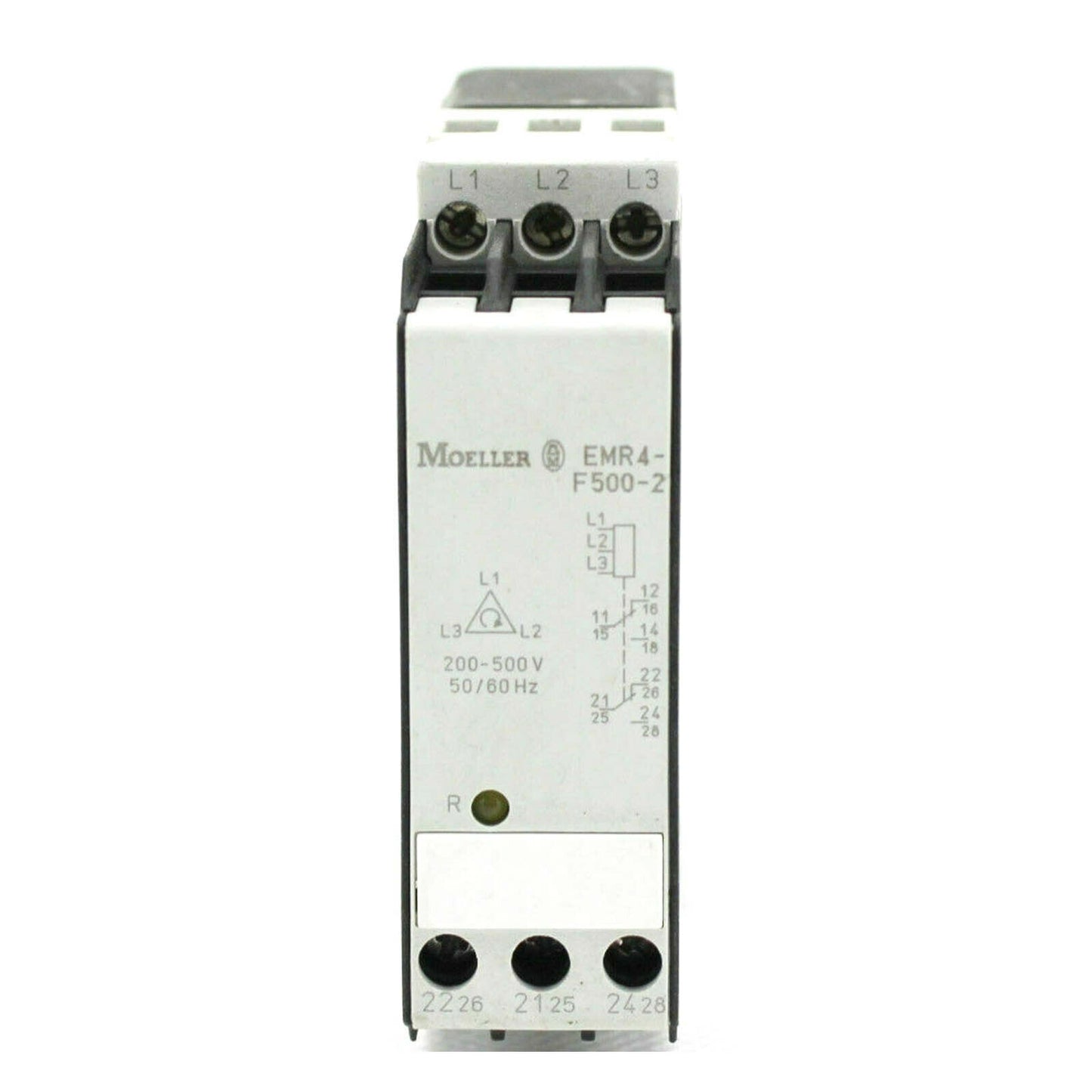 In Box Eaton Möller EMR4-F500-2 Phase Sequence Monitoring Relay with 500A Capacity and 60Hz Frequency - EATON MÖLLER