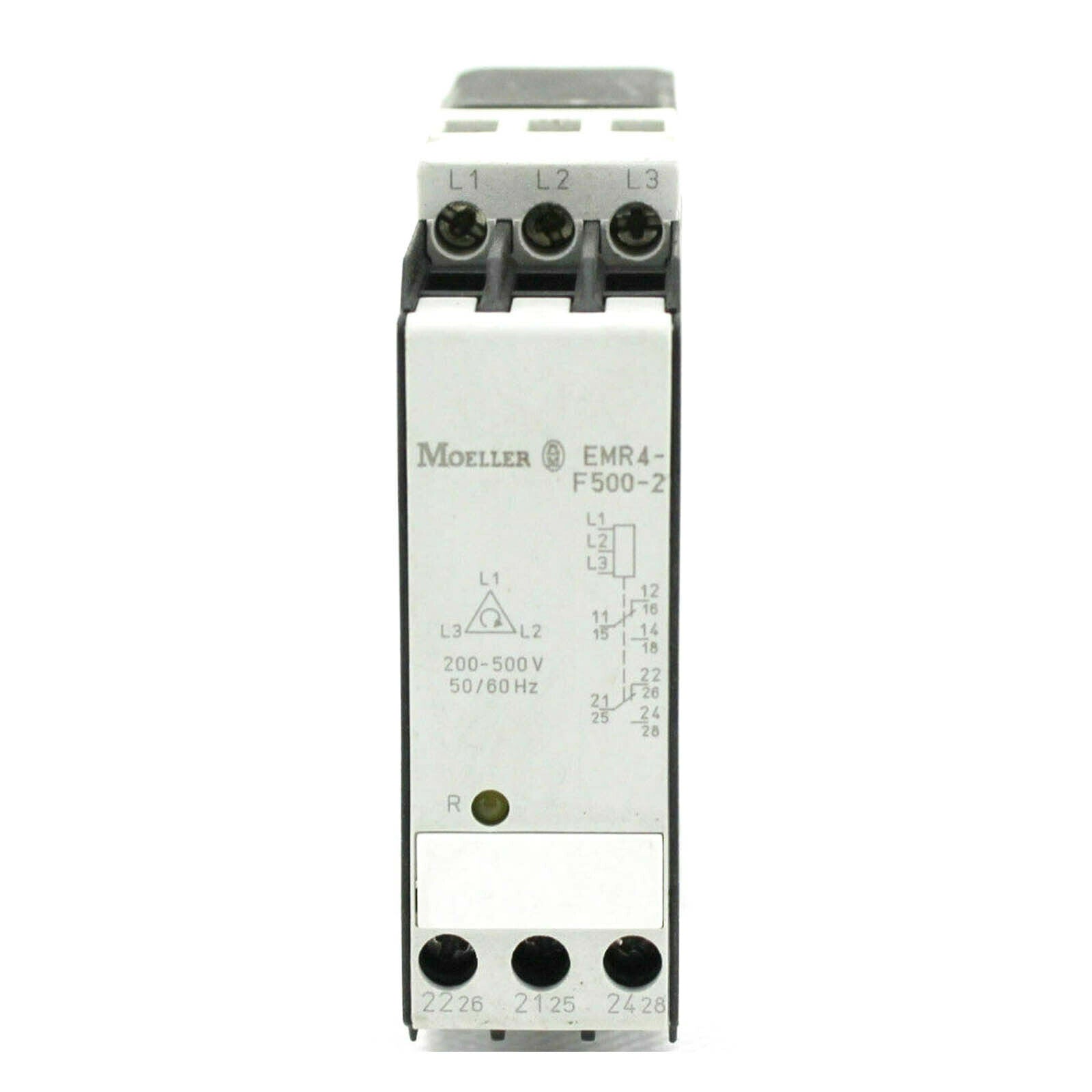 In Box Eaton Möller EMR4-F500-2 Phase Sequence Monitoring Relay with 500A Capacity and 60Hz Frequency - EATON MÖLLER