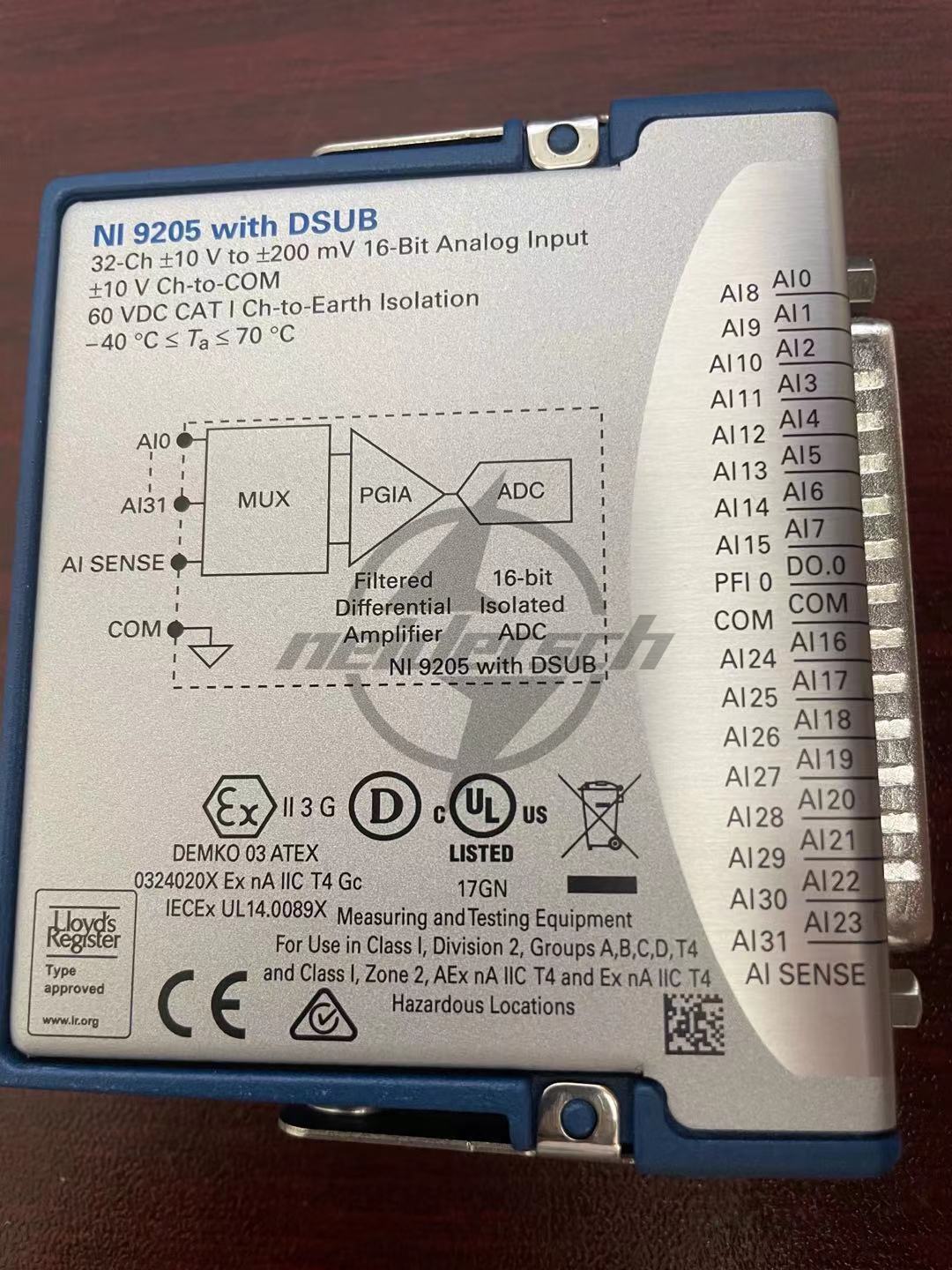 used National Instruments NI 9205 D-Sub Analog Input Module - NATIONAL INSTRUMENTS