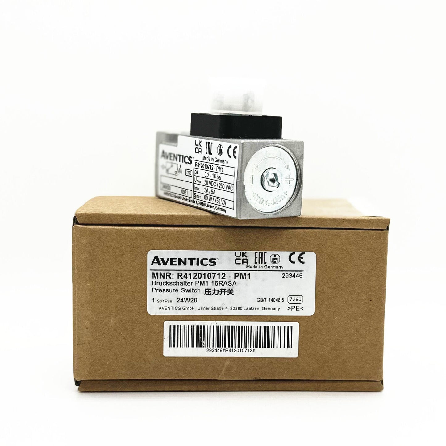 1pcs AVENTICS Pressure Switch R412010712 Series PM1 0.2-16bar