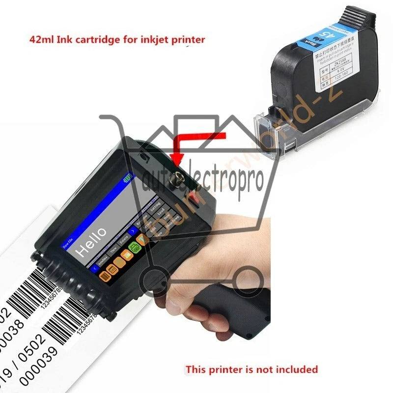 2588 2588+ 2588+M 12.7mm Quick-drying Ink Cartridge for Handheld Inkjet Printer