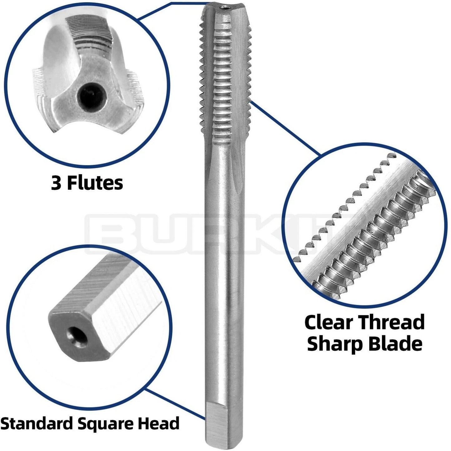 M11 X 1 Tap and Die Set Left Hand, M11X1 Machine Thread Tap and Round Thread Die