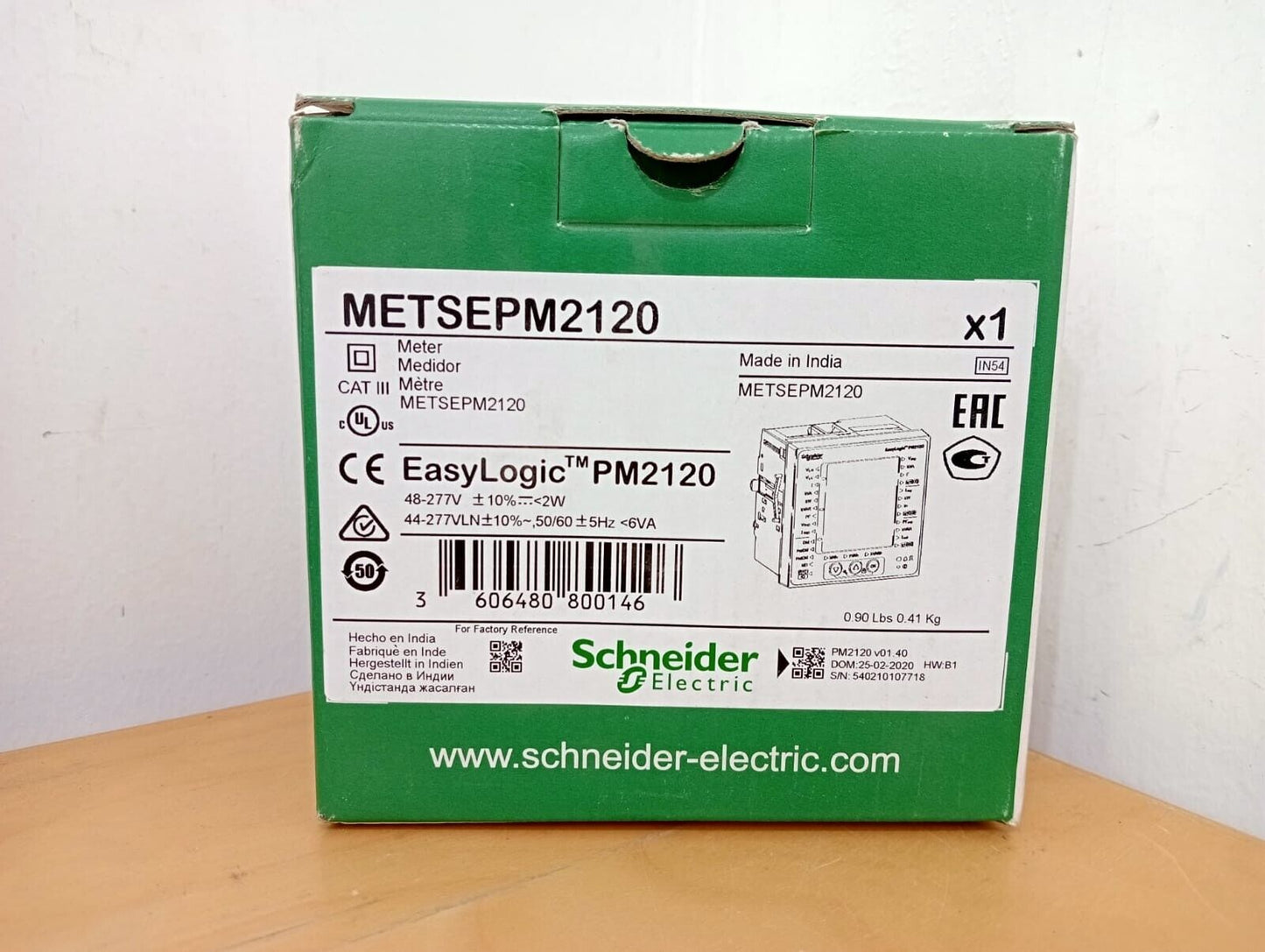 SCHNEIDER EASYLOGIC PM2120 SHIP - SCHNEIDER ELECTRIC