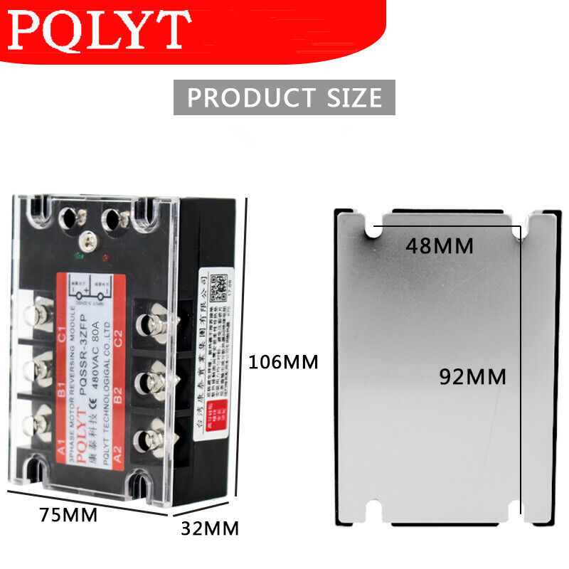 new Three-phase Motor Forward and Reverse Solid State Relay PQSSR-3ZFP 100A - OMRON