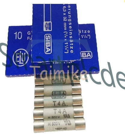 10pcs SIBA 189140 Fuse #7006565 T4A 4A 6.3x32mm H 500V