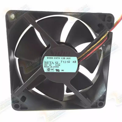 NIDEC D08K-24TU 13B(AX) 8025 DC24V 0.13A 8CM 3-Wire Cooling Fan