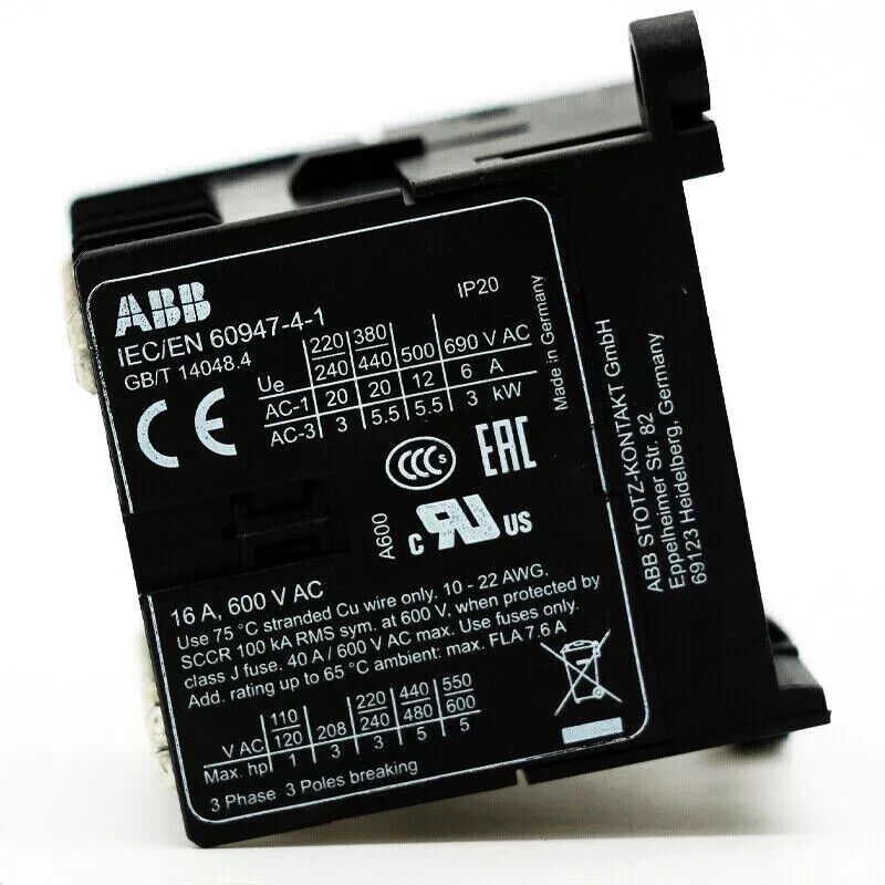 1PC IEC/EN 60947-4-1 ABB Contactor Fast Delivery - ABB