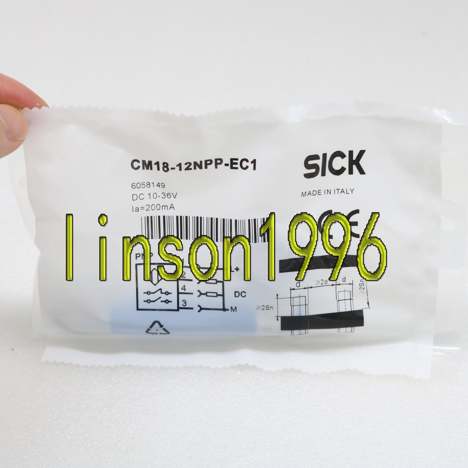 new 1PC  SICK CM18-12NPP-EC1 Capacitive Proximity Sensor spot stock