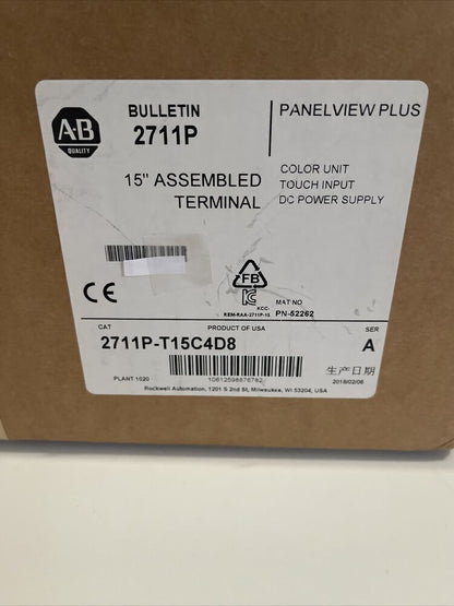 Allen Bradley PanelView Plus 6 1500 Touch Color 15-inch Monitor - ALLEN BRADLEY