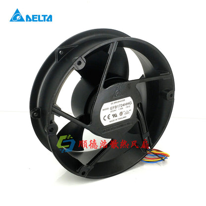 1pcs Delta EFB1724HHG-7A12 24V 17CM 17251 17MM 17CM 4-wire cooling fan