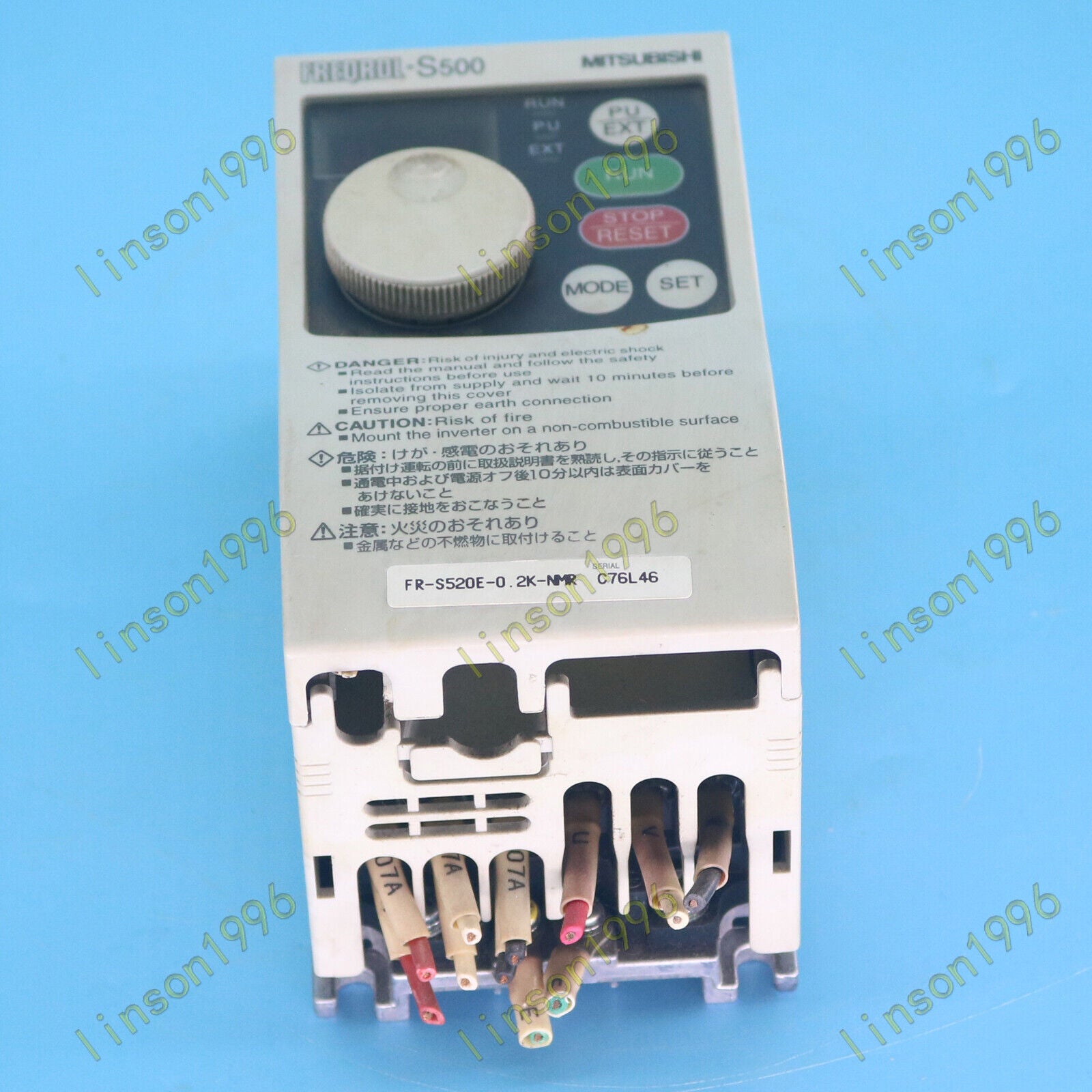 Mitsubishi Inverter FR-S520E-0.2K-NMR Used – Good Condition - MITSUBISHI