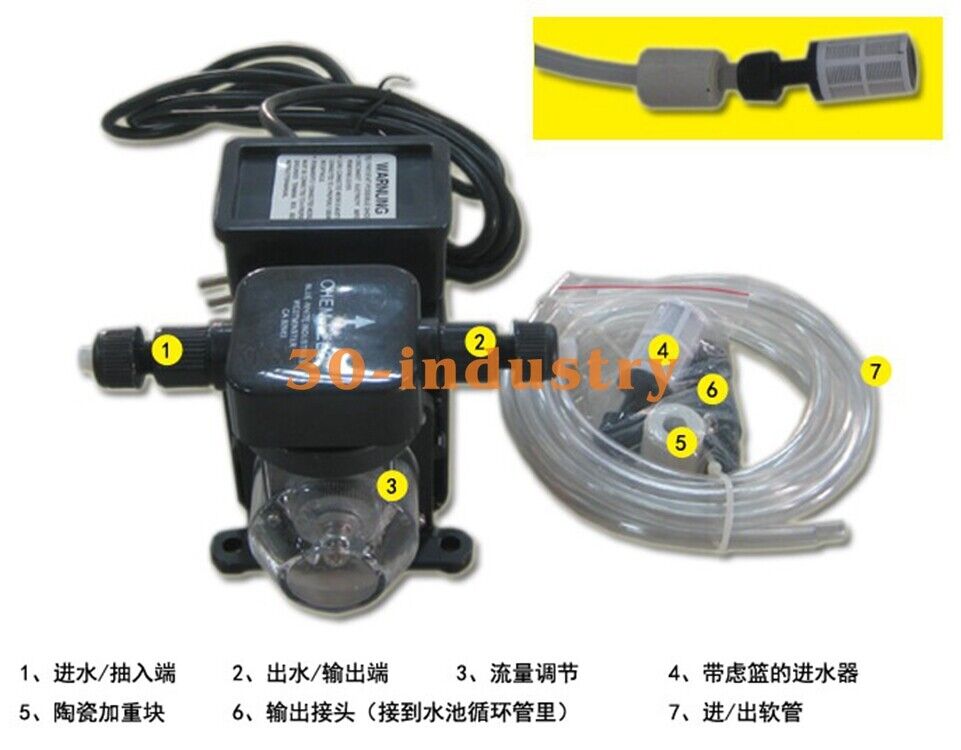 C-660P Automatic Swimming Pool Disinfection Dosing Pump 220V 13L/H - Premium Pool Equipment