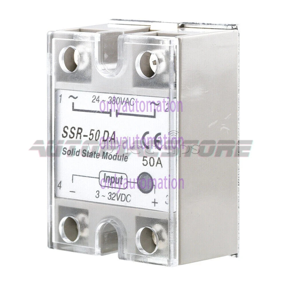 25A/40A/60A SSR-25DA/40DA/60DA Fotek Solid State Relay Module Alloy Heat Sink N!