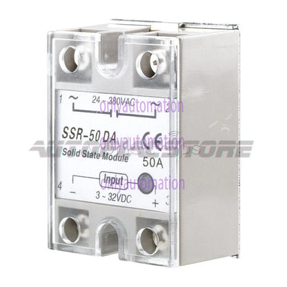 25A/40A/60A SSR-25DA/40DA/60DA Fotek Solid State Relay Module Alloy Heat Sink N!