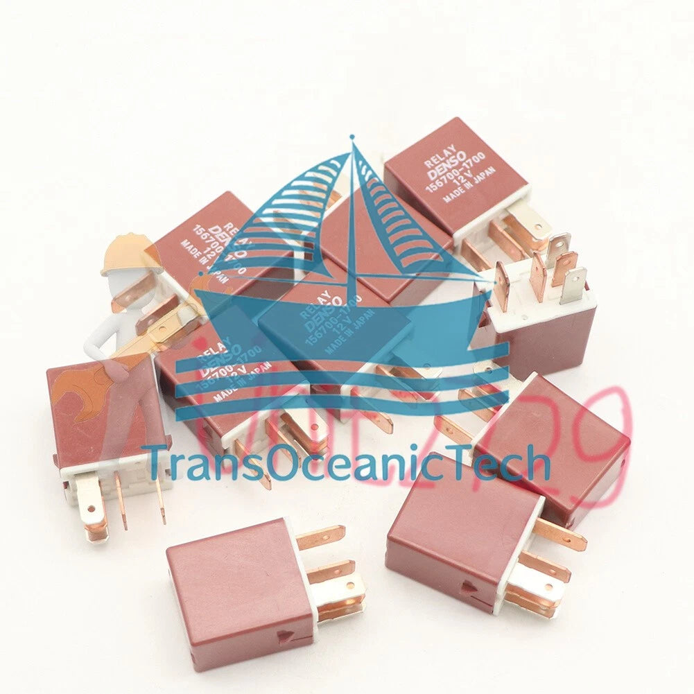 10Pcs DENSO 156700-1700 Automotive Relay 12VDC 5Pin