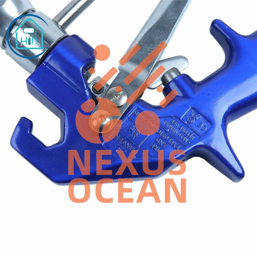 Aftermarket 4-Finger Texture Airless Spray Gun 241705 with tip Guard Blue HD