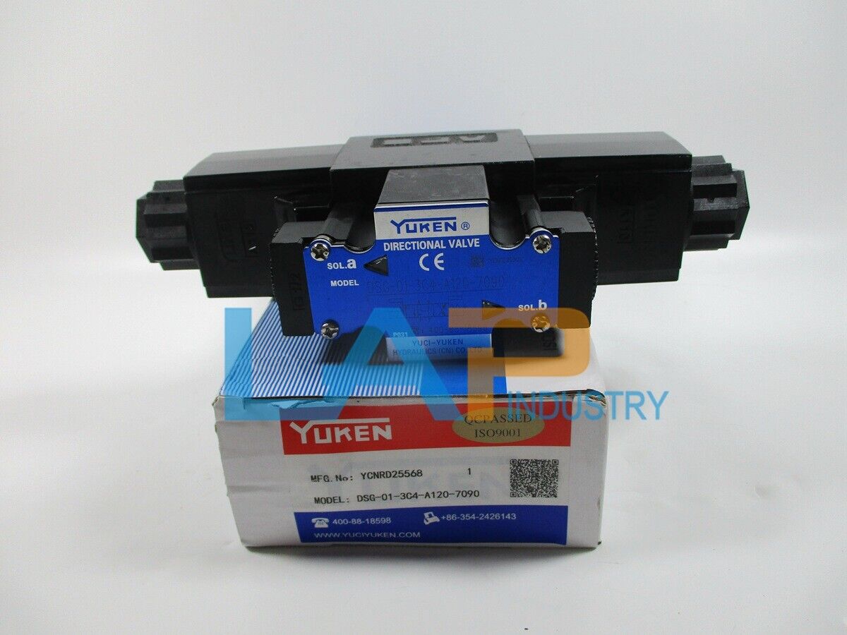 Yuken DSG-01-3C4-A120-7090 Directional Valve, 120V, 1PCS - YUKEN