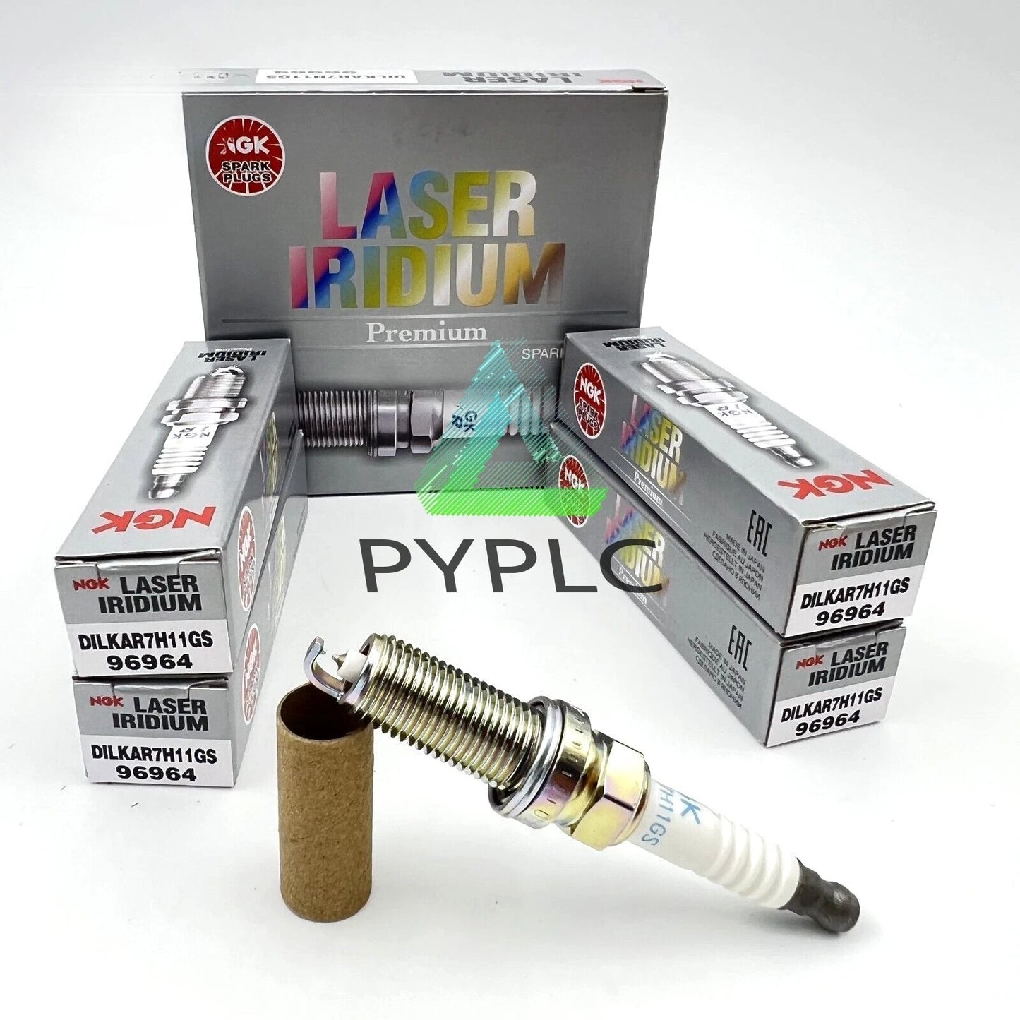 4xNGK Spark Plugs 96964 DILKAR7H11GS LASER IRIDIUM Japan For 2.4L 2.0L