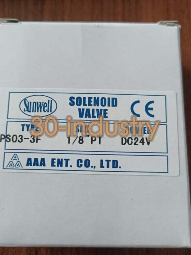 PS03-3F Solenoid Valve with 108-030-0264 Coil - 1 Piece - PLC INDUSTRY PRODUCT