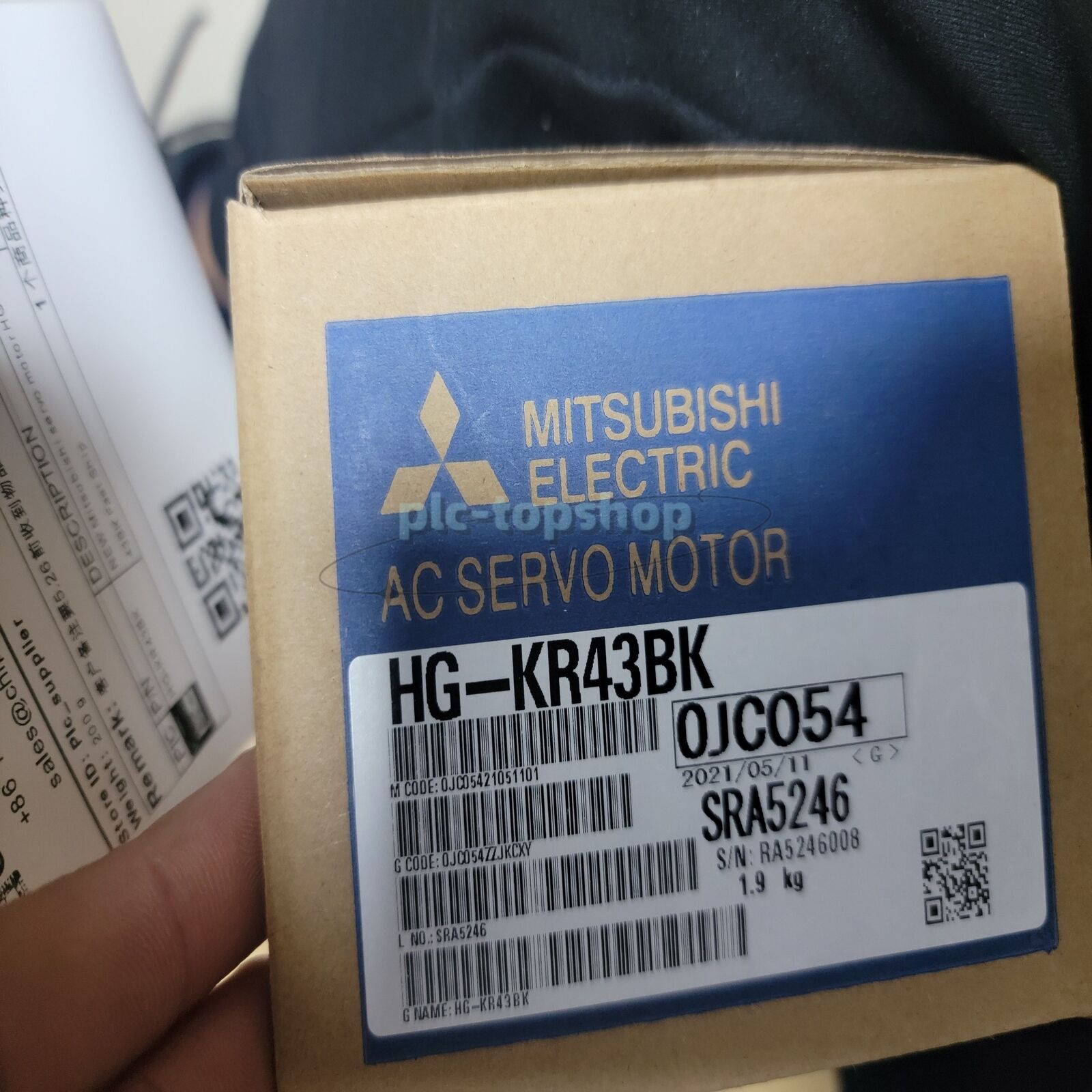 Mitsubishi servo motor HG-KR43BK model Fast Ship PLC - MITSUBISHI