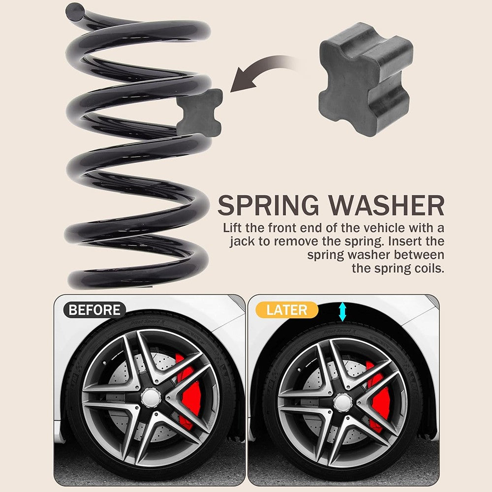 Lift Spacers 4PCS Coil Spring Booster Kit 1" to 1.5" Durable Rubber