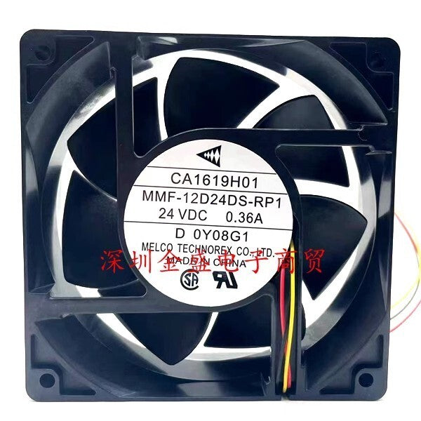 Mitsubishi MMF-12D24DS-RP1 24VDC 0.36A 12CM 3-Wire Inverter Cooling Fan