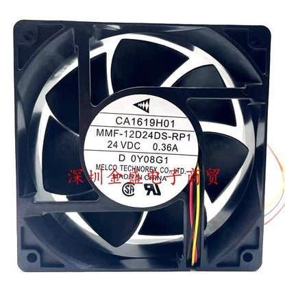 Mitsubishi MMF-12D24DS-RP1 24VDC 0.36A 12CM 3-Wire Inverter Cooling Fan