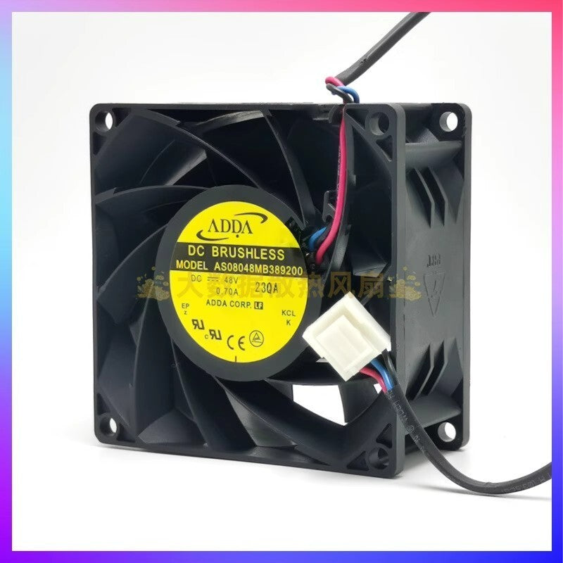ADDA AS08048MB389200 8038 DC48V 0.70A 8CM 3-Pin Inverter Cooling Fan