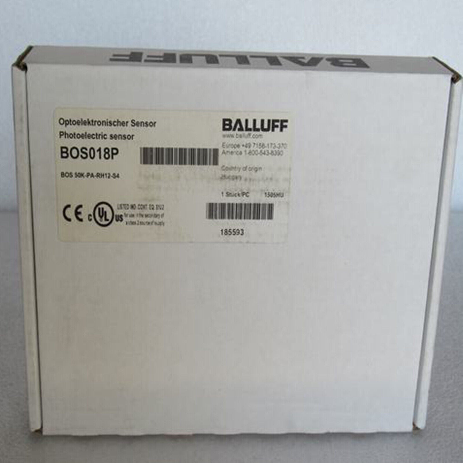 BALLUFF Photoelectric Sensor BOS 50K-PA-RH12-S4 - BALLOFF