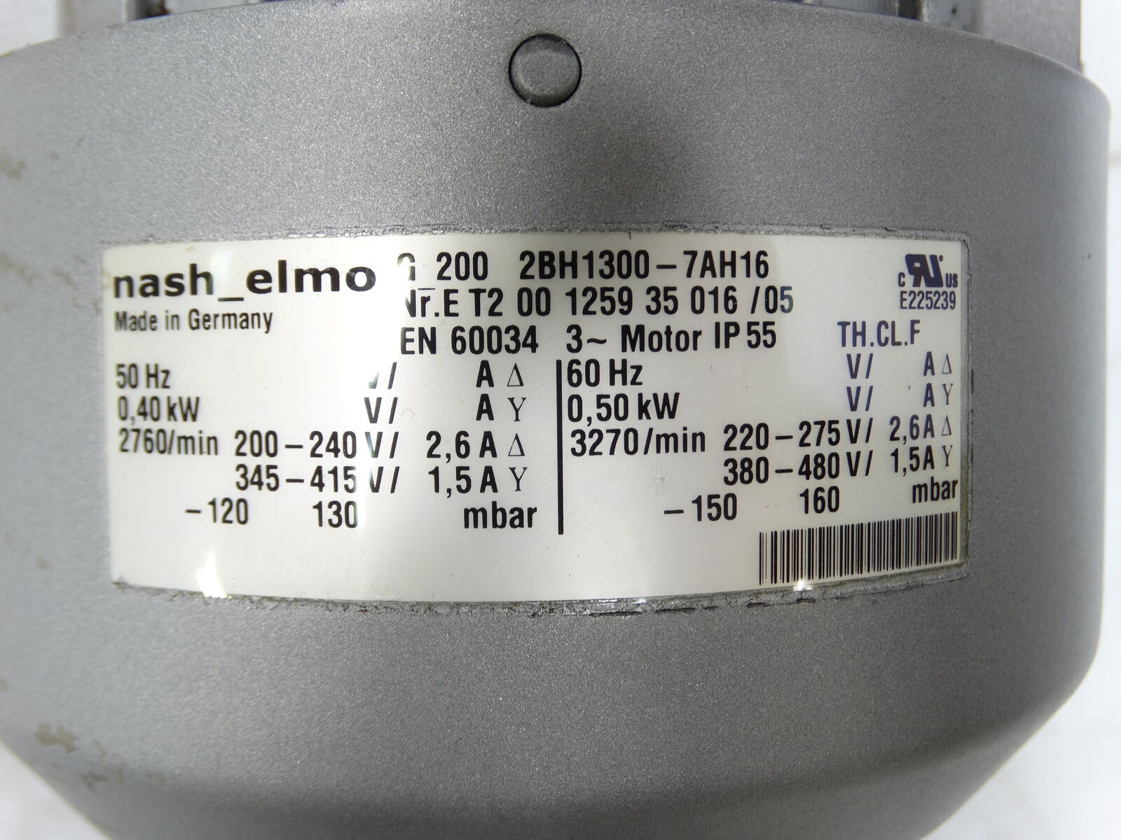 2BH1300-7AH16 BLOWER | 1300 CFM Dual Speed BLOWER - GARDNER DENVER