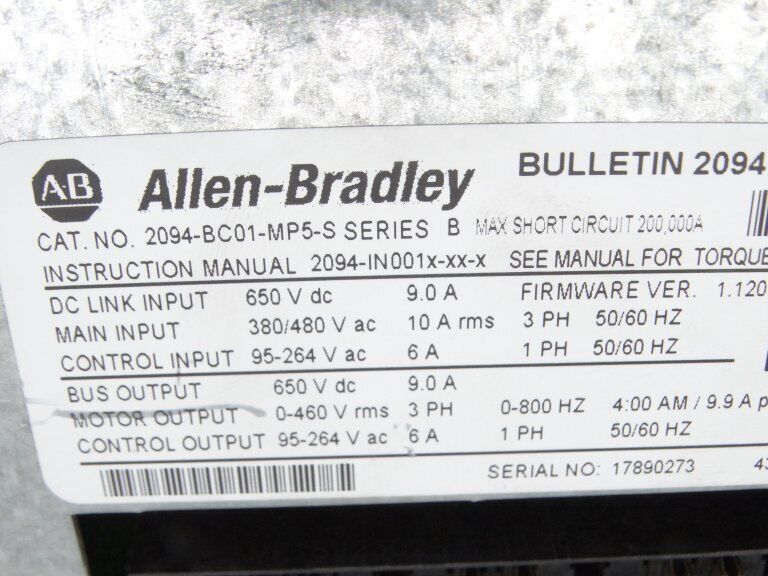 Allen Bradley MP5 Series B Servo Drive MP5-Allen Bradley-Servo-Drive - ALLEN BRADLEY