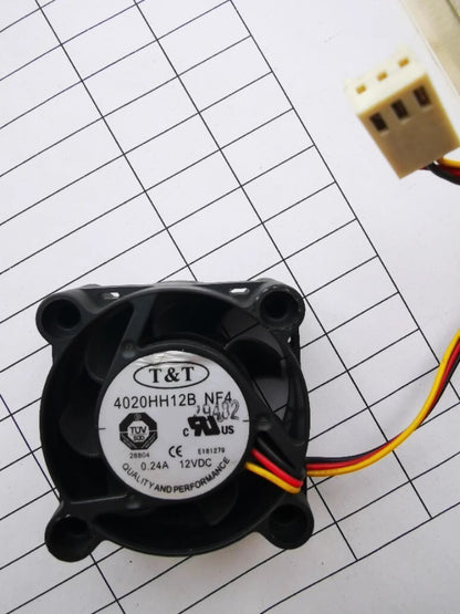 1PCS 4020H1H128 NF4 4020 DC12V 0.15A 4CM 3-Wire Silent Cooling Fan