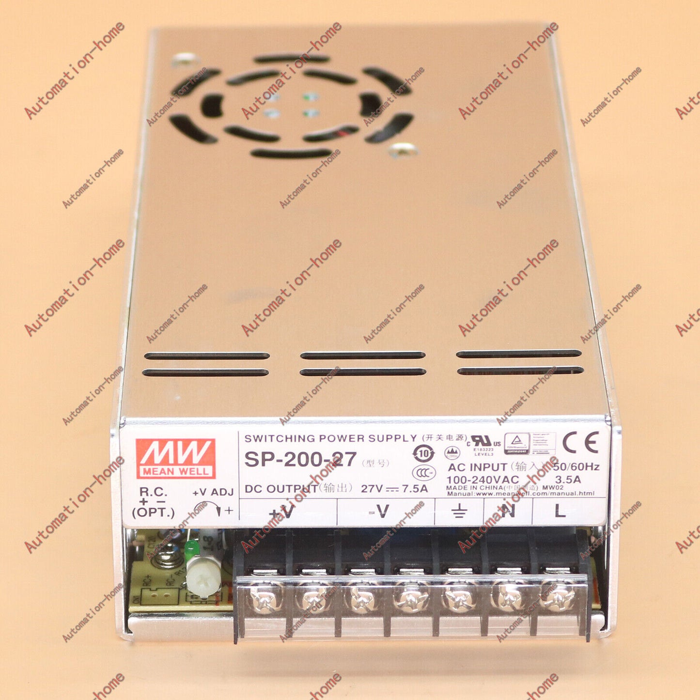 MEAN WELL SP-200-27 27V 7.5A Power Supply - MEAN WELL