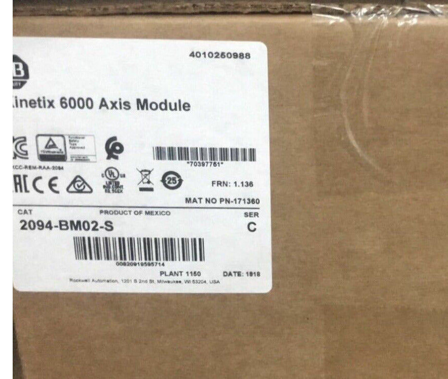 Allen Bradley 2094-BM02-S seal SHIP - ALLEN BRADLEY