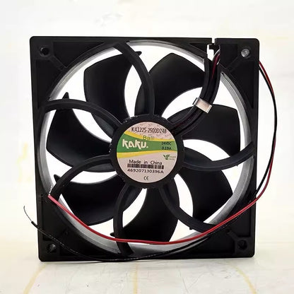 KAKU KA1225-2500D24B DC24V 0.19A 12025 12CM 2-Wire Cooling Fan