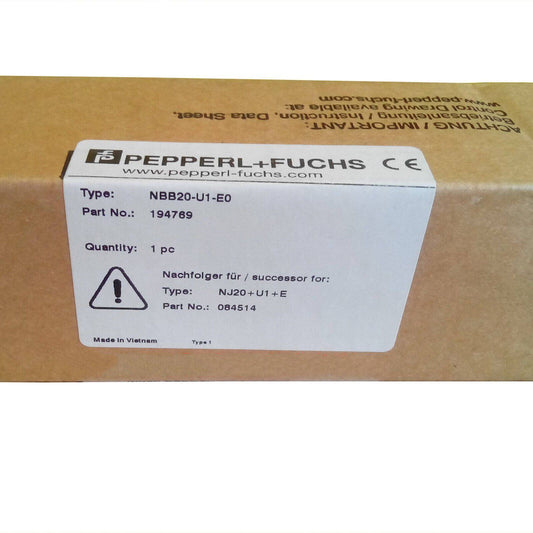 1 Piece Set PEPPERL+FUCHS NBB20-U1-E0 Proximity Switch - PEPPERL+FUCHS