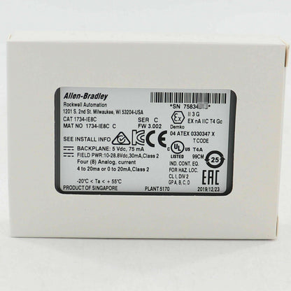 New AB 1734-IE8C POINT 8 Analog Input Module - AB