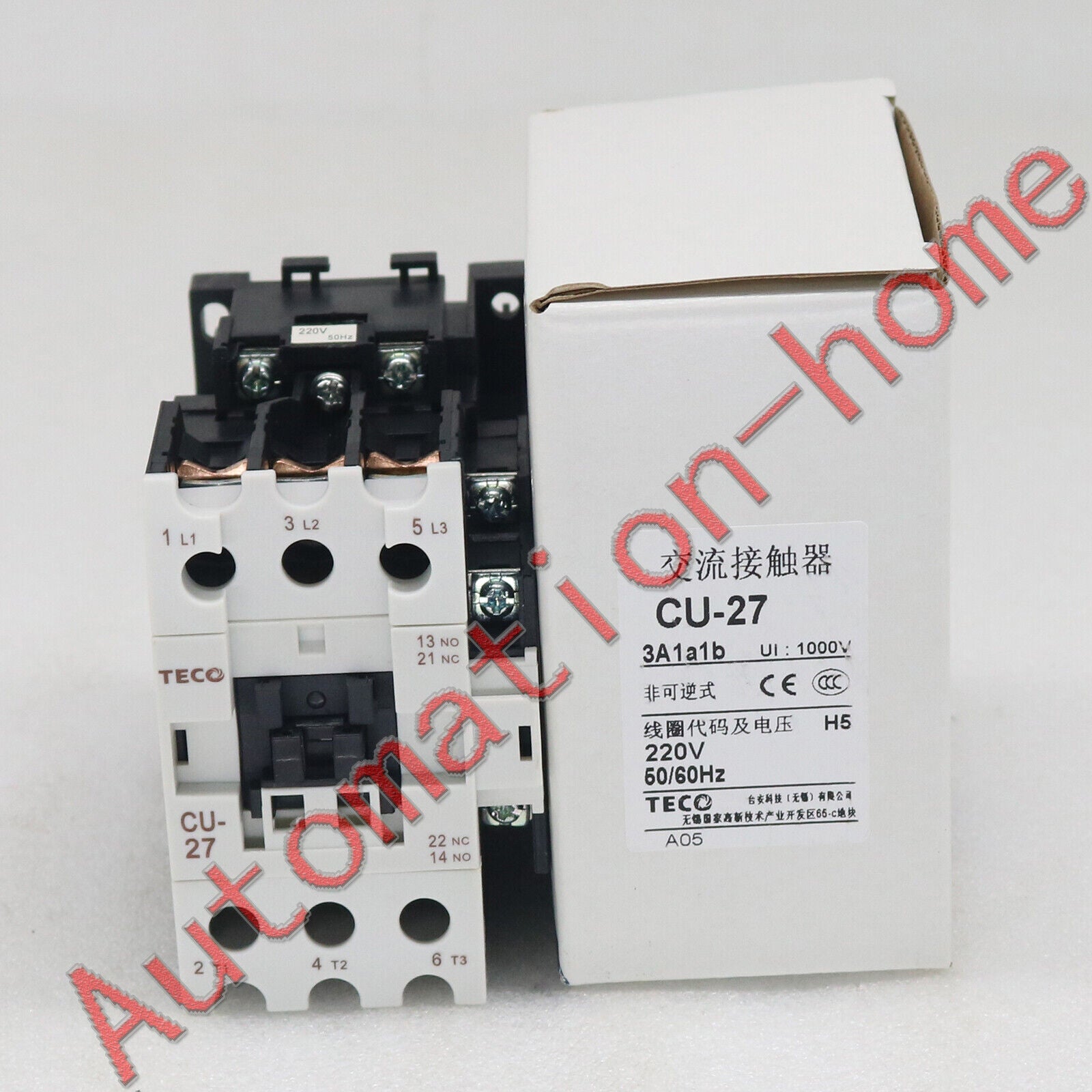 new 1PC  TECO CU-27 220V contactor In Box