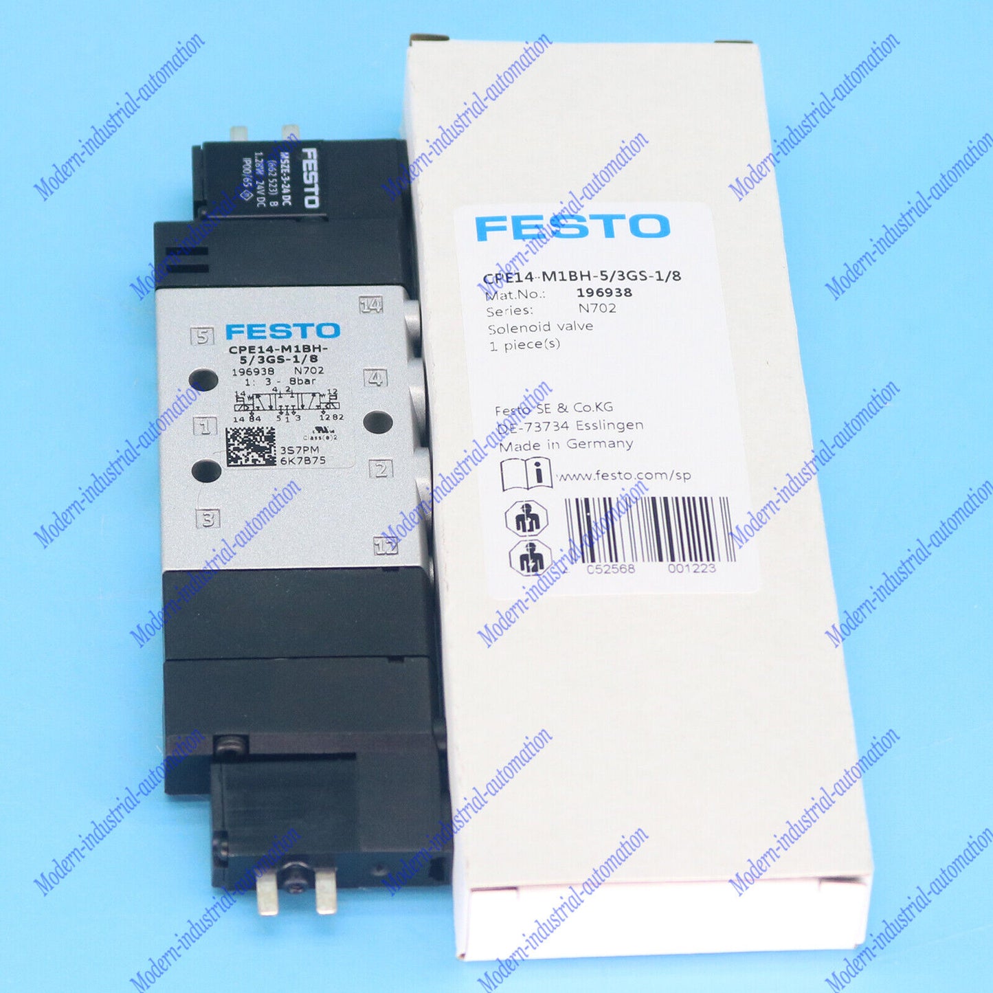 Festo CPE14-M1BH-5/3GS-1/8 196938 Solenoid Valve Fast Ship - FESTO