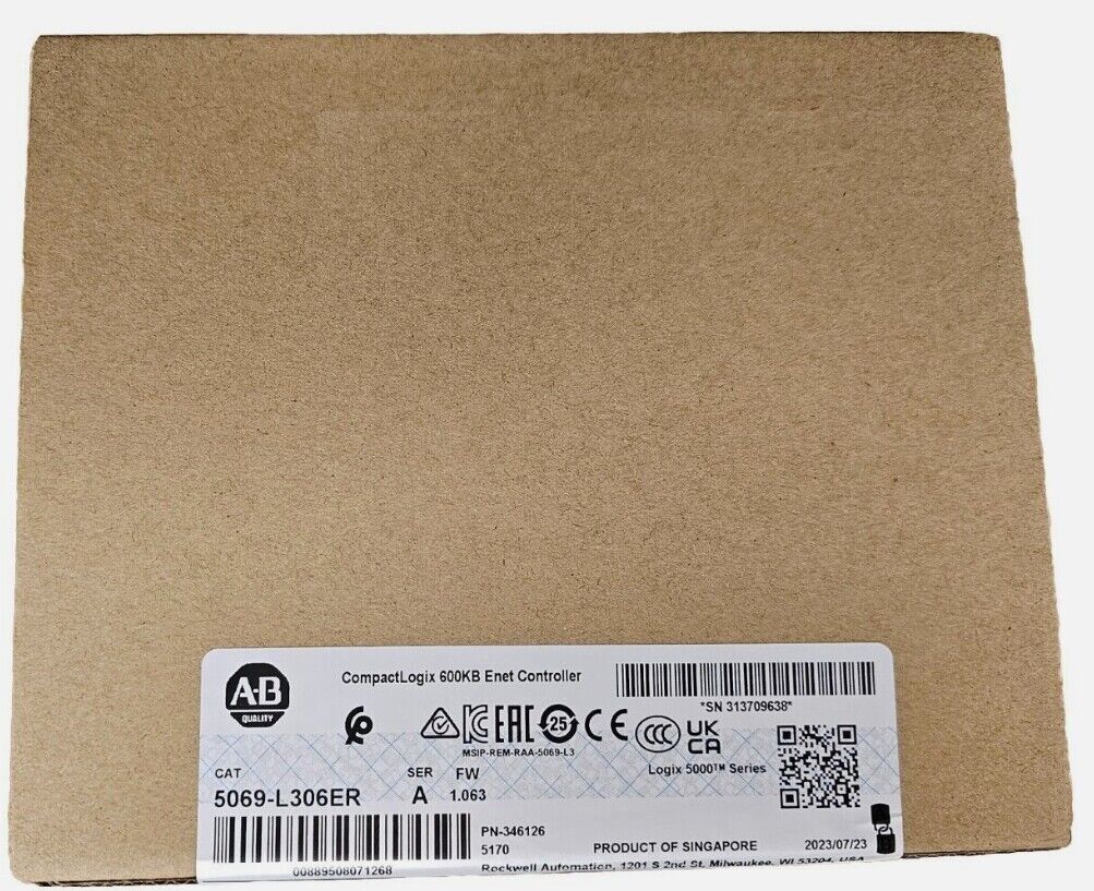 Brand New Allen-Bradley 5069-L306ER CompactLogix 5380 Controller - ALLEN-BRADLEY