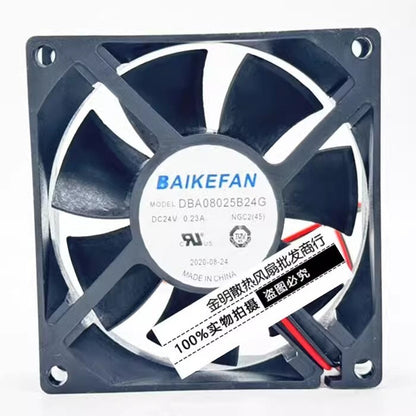 BAIKEFAN DBA08025B24G 8025 DC24V 0.23A 8CM 2-wire Inverter Cooling Fan