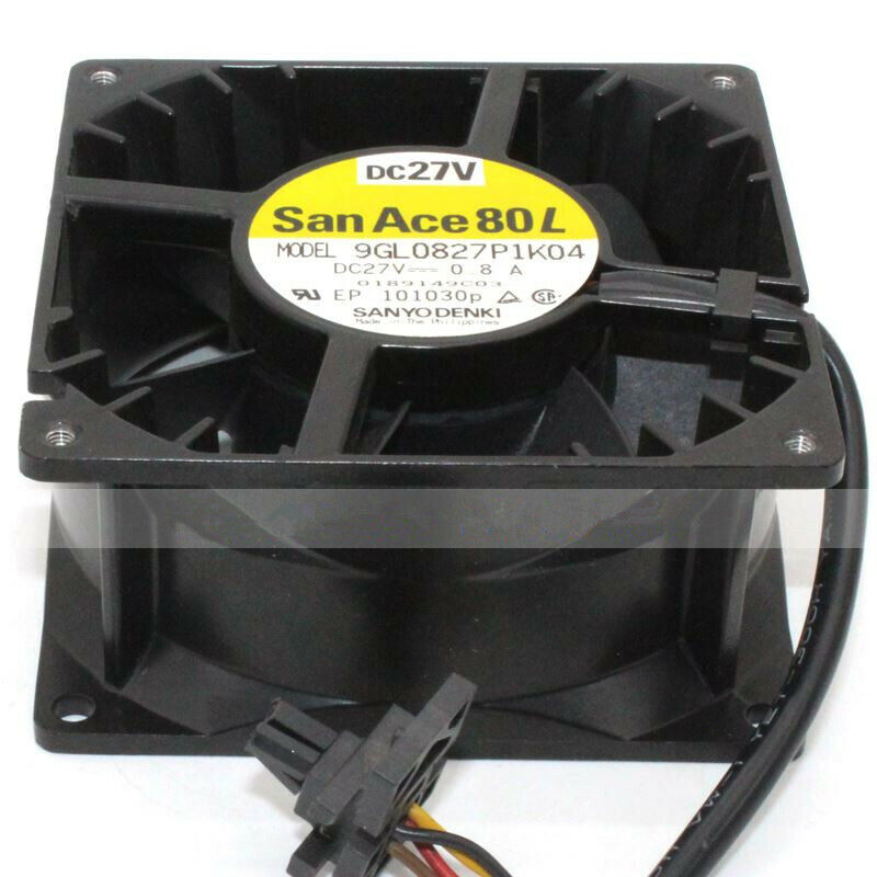 new San Ace 8038 9GL0827P1K04 27V 24V 0.8A high temperature resistant cooling fan - SAN ACE