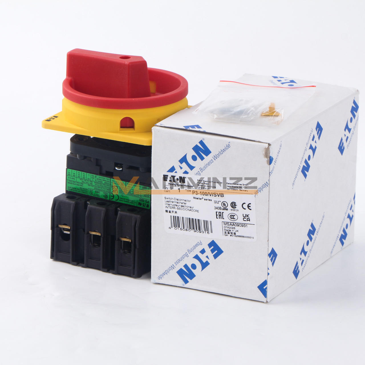 ONE EATON MOELLER Disconect Switch P3-100/V/SVB - ONE EATON MOELLER