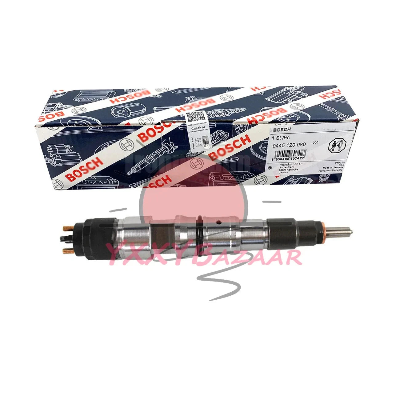 6X Diesel Fuel Injector for Daewoo Doosan DL06 Engine 65.10401-7004A 0445120080