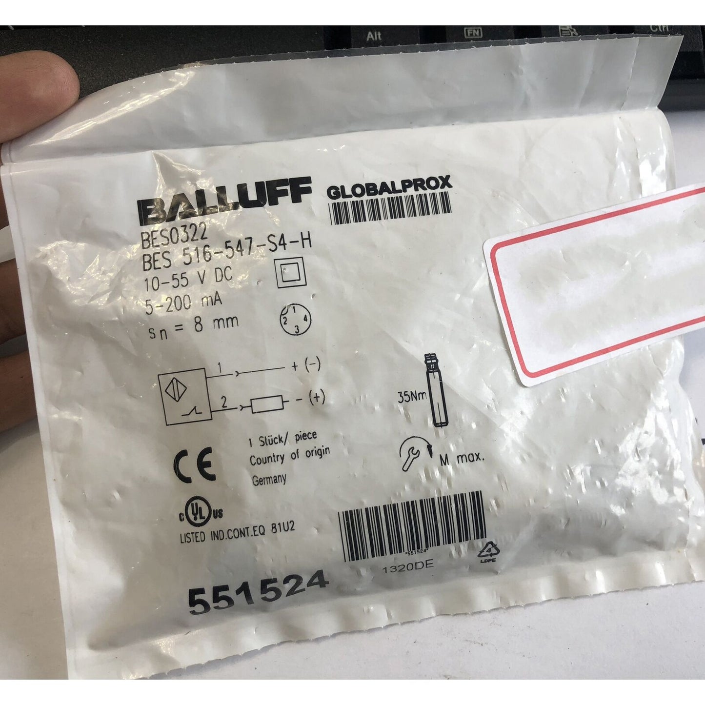 1PCS BALLUFF BES 516-547-S4-H SENSOR - BALLUFF