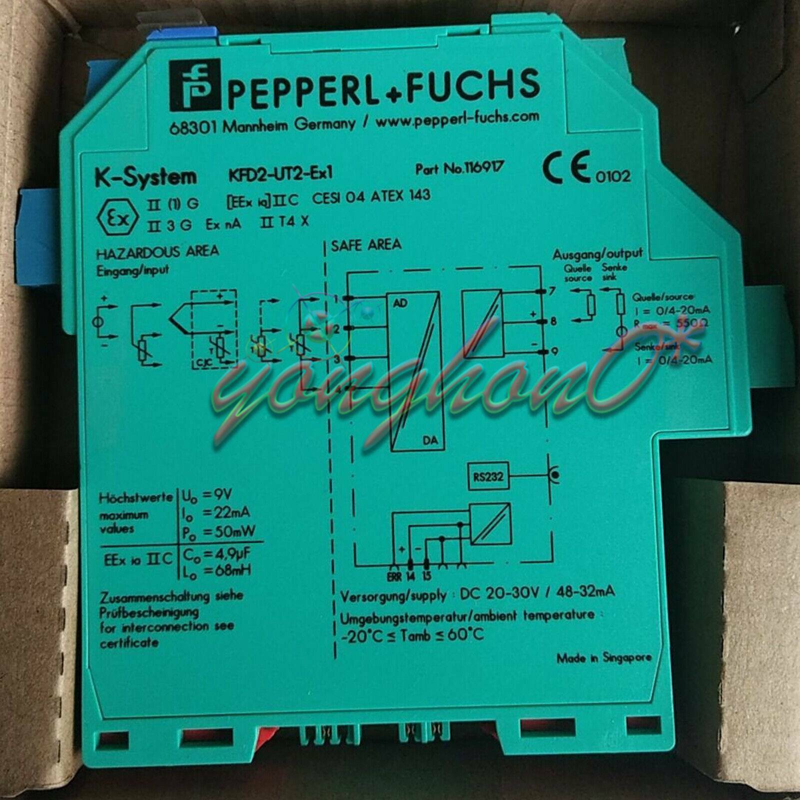 new 1PCS Pepperl + Fuchs KFD2-UT2-Ex1 Temperature Signal Input Barrier - PEPPERL + FUCHS