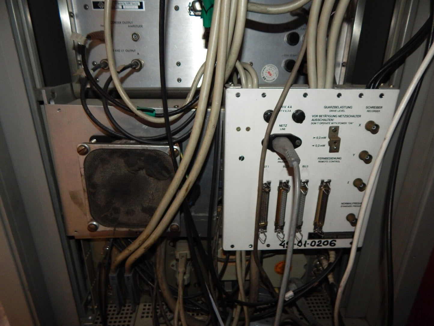 used TELEFUNKEN QMPL 0405 measuring system for quartz crystals computing unit - TELEFUNKEN